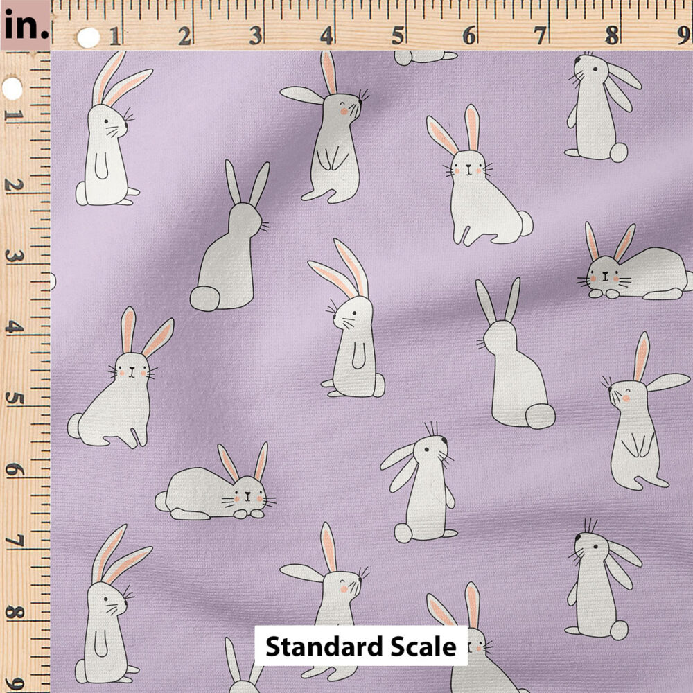 Ruler Scale for Bunnies (Purple) by Hey Cute Design